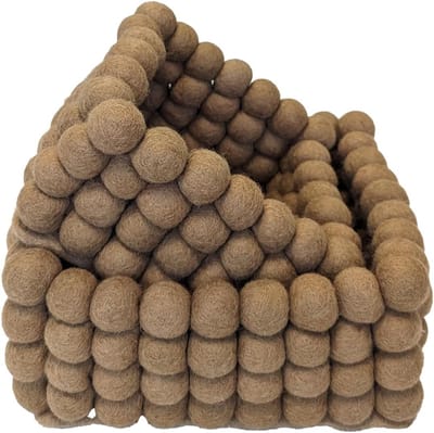 Set van 2 opbergmanden van vilt, vierkante manden, handgemaakt, fairtrade, duurzame decoratie van vilt, stapelbaar, organizer, multifunctionele organisatiecontainer voor kinderkamer, woonkamer,