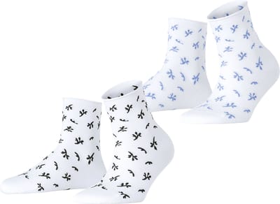 Esprit Twig 2-Pack gedessineerd katoen multipack sokken dames veelkleurig - maat 35-38