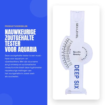 Dailygoods - Nauwkeurige Zoutgehalte Tester voor Aquaria en Vijvers