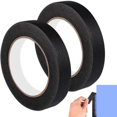 Dailygoods- Afplakband 20mm x 50m - 2 Rollen - Getextureerd Papier - Sterke Kleefkracht - Schilderstape - Ideaal voor Schilderwerk - Maskingtape
