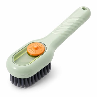 Multifunctionele Schoenpoets Borstel met Dispenser - Sneaker Reiniging - 1 stuk Groen