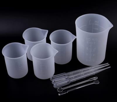 Set van Siliconen Maatbekers voor Epoxyhars, Ideaal voor Maken en Mengen van DIY Projecten, Niet-Plakkerige Coating, Perfect voor Hars en Lijm