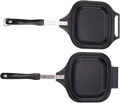 Pannenkoekenpan - Koekenpan Omelet - Ontbijt Maken - Gelijkmatige Warmte - Compact Ontwerp - Zwart