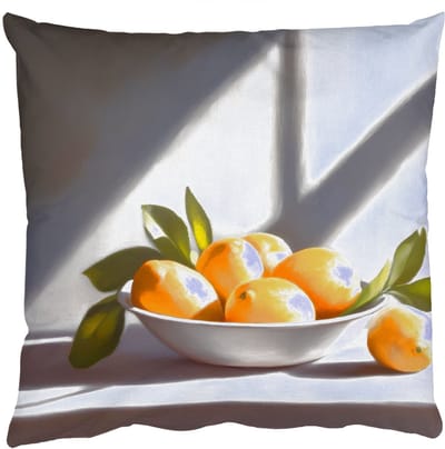 Sierkussens - Kussentjes Woonkamer - 50x50 cm - Citroenen - Stilleven - Geel