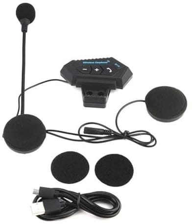 Ultradunne Bluetooth Headset voor Motorhelmen - Handsfree Bellen en USB Opladen
