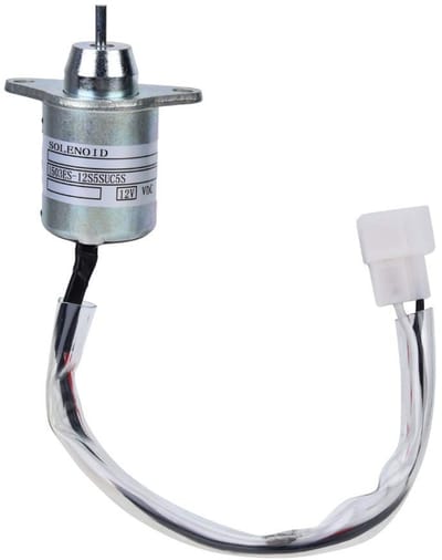 OmGoods - Dailygoody - Solenoïde Ventiel - 12V Vervangingsonderdeel - Hoge Kwaliteit - Geschikt voor Yanmar en Cummins - Betrouwbare werking - Duurzaam materiaa