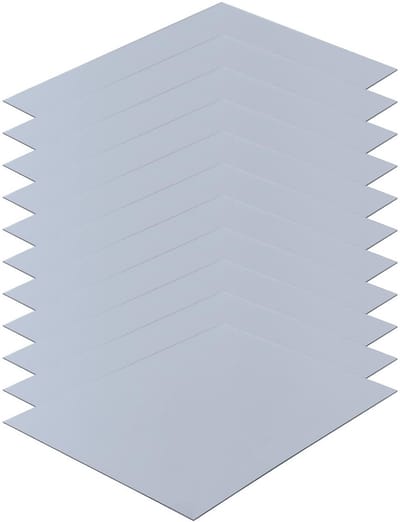 Allecto - Set van 10 Rectangulaire Acryl Spiegels - Decoratie - Zelfklevende Achterkant - Wanddecoratie - Interieur - Spiegels - Voor Thuis - Trans...