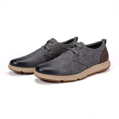 ALLTHEMEN Heren Retro Veter Casual Trainers – Platte Zool – Moderne Formele Schoenen - 43