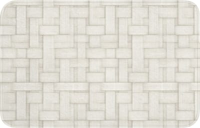 WC mat 80x50 cm - Antislip - Vlechtwerk - Banen - Beige - Toiletmat - Vloermat - Douchemat - Toilet tapijt - Toiletmatten