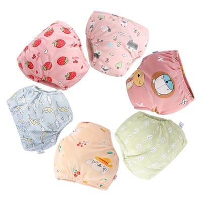 Dutchers.® Oefenbroekjes Zindelijkheid - Maat L - 6 Stuks - Zindelijkheidstraining - Wasbare Luiers - Kinderen - 12-17 KG - 2,5 tot 5 Jaar - Voelt Luchtiger aan dan een Luier - Wasbaar - Incontinentiebroekjes voor Kinderen - Voor Meisjes