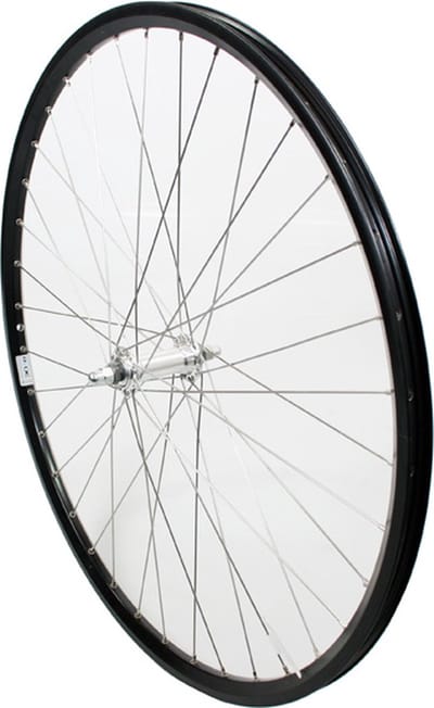 Roland voorwiel 28 vast ZAC2000 zwart RVS spk