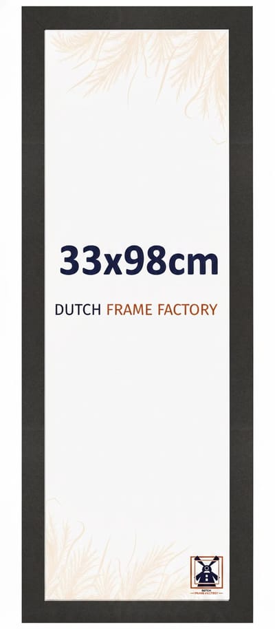 Fotolijst 33x98 cm - MDF - Zwart Mat - Benno