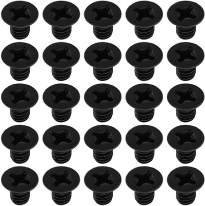 Dailygoods - 100 Stuks M4 x 6 mm Platte Kop Machineschroeven