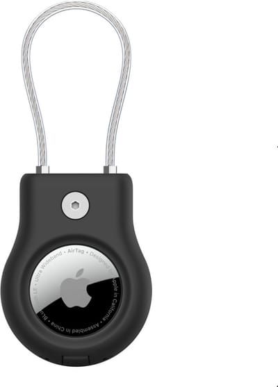 Belkin - Beschermende houder met staalkabel voor AirTag - Zwart