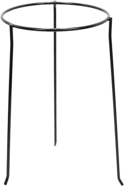 Bloempot standaard Ø 23cm - Hoogte: 50 cm - Rond metaal (ijzer) planten houder voor potten