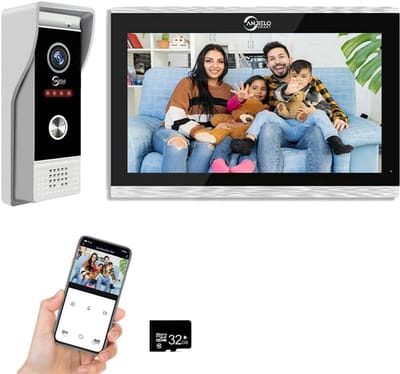 Slimme Video Deurbel met 10 inch Touchscreen Intercom en Nachtzicht