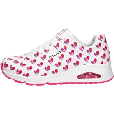 Skechers UNO - LIVE COLORFULLY Dames Sneakers - Wit
