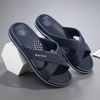 Maat 48 Massage Slippers Heren Zomer Binnen Huis Badkamer Bad Zool Acupunctuurpunten Voettherapie Antislip Sandalen Heren Slippers Schoenen 47-48 gray