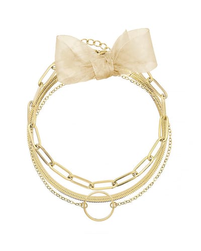 Mint15 Armbandenset 'Lovely Basics 1' - Handgemaakte armbanden goudkleur - Stainless Steel RVS/Roestvrij staal - Samengestelde cadeauset met 3 armbanden