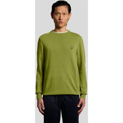 Trui Lyle &amp; Scott KN2136V COTTON CREW-Y123 SHRUB GREEN