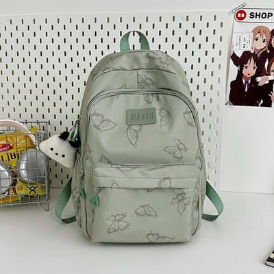 Sac à dos papillon style ins japonais pour femmes, collégiennes, sac d'école, grande capacité, sac à dos de voyage léger Single pack
