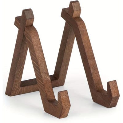 Vintage Houten Bordenhouder Displaystandaard Decoratieve Fotolijst Fotostandaard Medailleboek Fotolijst Collectiehouder brown
