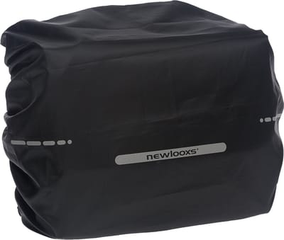 New Looxs ® Regenhoes Fietstas Enkel - Zwart - Elastische Band - Reflectie