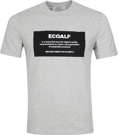 Ecoalf Natal T-Shirt Label Lichtgrijs - Maat XXL - Heren - Casual T-shirts