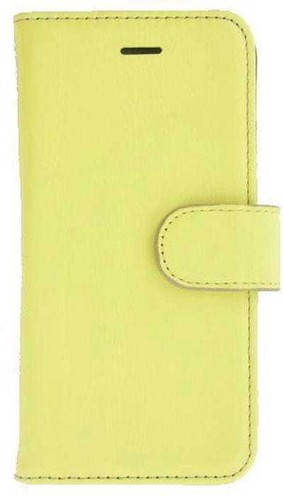 Pearlycase Wallet Bookcase Samsung Galaxy S8 Plus Hoesje Echt Leer Effen Geel(met de handgemaakt)