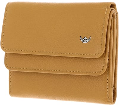 Golden Head Leren portemonnee Madrid RFID Protect Überschlagbörse 1176 Senfgelb mosterdgeel
