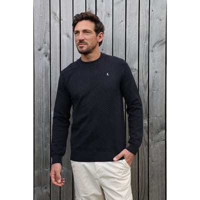 Kultivate Kn New Ryan Dark Navy Größe: S | Pullover Outlet | Herren | Blau