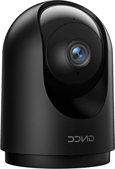 2K 3MP beveiligingscamera - Wifi camera voor binnen - 360° bewakingscamera - IR-nachtzicht - Tweeweg audio - Bewegingsdetectie - App melding - Voor baby's - Huisdieren - Familie - 2,4 GHz - Zwart