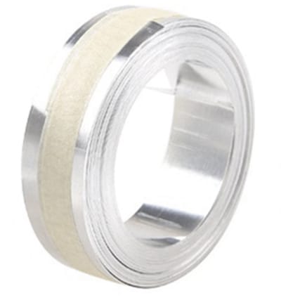 Aluminium reliëftape 12 mm × 3,65 m – Zelfklevend – DYMO M1011/M11 – Duurzaam – Voor gereedschap