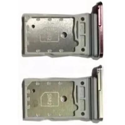 2pcs Support Plateau Logement Carte SIM Double en Plastique Remplacement Fente Carte SIM Téléphone pour Galaxy S22 Ultra 5G