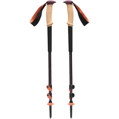 Black Diamond Trail Cork Wandelstokken – Aluminium 7075 – Kurken Handgrepen – Verstelbaar 100-140 cm – FlickLock – Inclusief Sneeuw- en Trekkingtellers