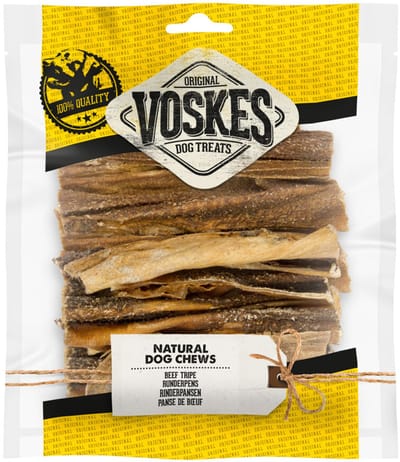 Voskes Hondensnacks Runderpens - 12 x 150 gr - Voordeelverpakking