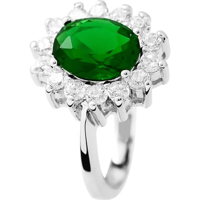 Ring "Emerald" zilveren sieraden 925 - Kate