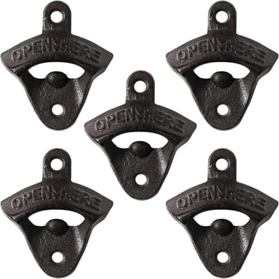 QTTVBTNA - 5 Stuks Flesopener - Bieropener - bbq accesoires - Gietijzer