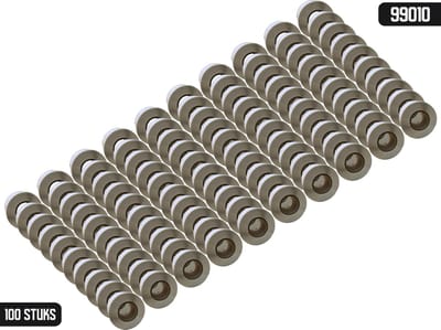 DULA Dymo Compatible labels - Wit - 99010 - S0722370 - Adresetiketten - 100 rollen - 28 x 89 mm - 130 labels per rol