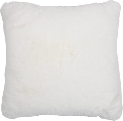 kussen teddy glad gebroken wit 45x45cm