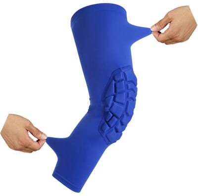 Kniebeschermers Compressie - Beenmouw Knie - Sport Bescherming - Dikkere Knie Bescherming - XXL 2 Pack - Blauw