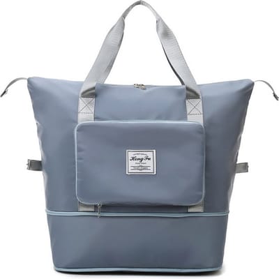 Opvouwbare Handbagage Reistas – Opvouwbaar Tot 28 x 18 cm – Blauw