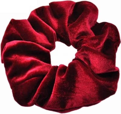 CHPN - Scrunchie - Fluwelen Scrunchie - Haarelastiek - Bordeauxrood - Haarstyling - Haaraccessoires - Wokkel - Accessoire - Froesel - Elastiek