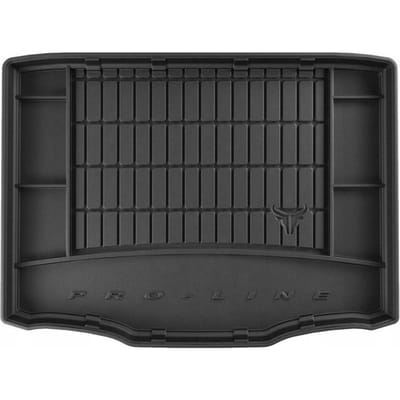 Premium Rubber Kofferbakmat met Organizer Functie – Geschikt voor FIAT Tipo Kombi vanaf 2016 – Onderste Laadvloer – TPE Rubber – Hoge Rand 5 cm