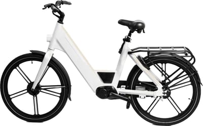 Ostrichoo Caesar E-Bike (wit): Revolutionaire 540WH FastCap Batterij – Snelste Oplaadtechnologie, 120km Bereik, Brandveilig, Bafang Middenmotor, Onderhoudsvrij Comfort met Antilek Banden
