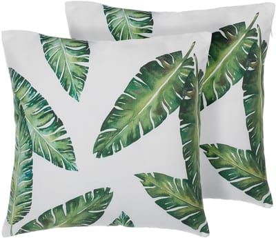 DIANELLA - Sierkussen set van 2 - Groen - 45 x 45 cm - Polyester
