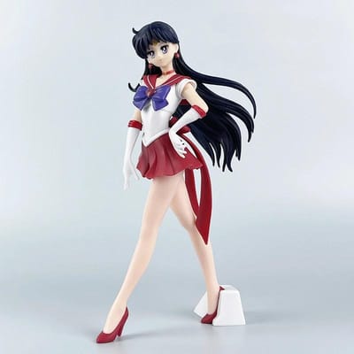 22cm Anime Sailor Moon Figuur Sailor Mars Sailor Mercury Actiefiguren Handgemaakt Speelgoed Schattig En Charmant Model Poppen Ornamenten Kinderen Cadeaus black