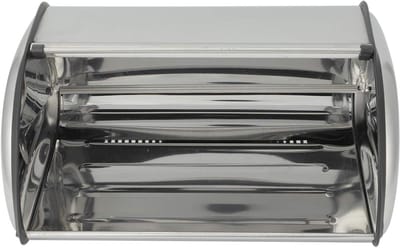 Broodtrommel Roestvrijstaal - Broodbox Keuken - Brood Bewaren - Grote Capaciteit - 37x25x16 cm - Zilver