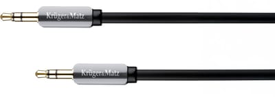 Krüger&Matz - Koppelkabel Jack - 3,5mm - 1,5m - Spiraalvormig