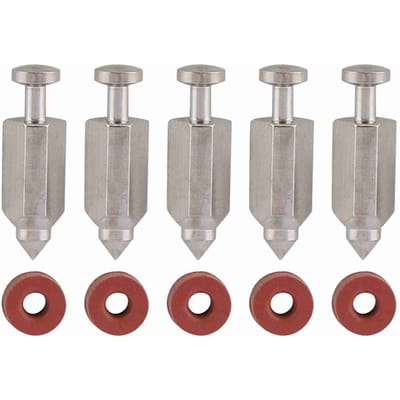 5 stuks Carburateur Carb Naaldzitting Pakking Reparatieset voor 398188 gray